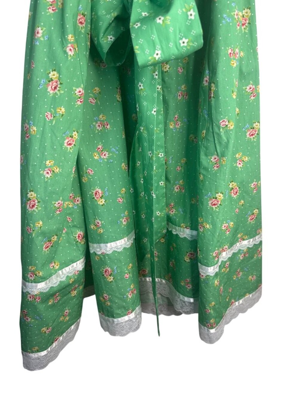 New Gunne Sax 2X By Jessica McClintock For ModCloth Green Floral Sundress - Picture 10 of 16